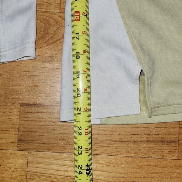 Patagonia 1/2 Zip Lemongrass White Top Women L Long Sleeve Polyester - Picture 10 of 10